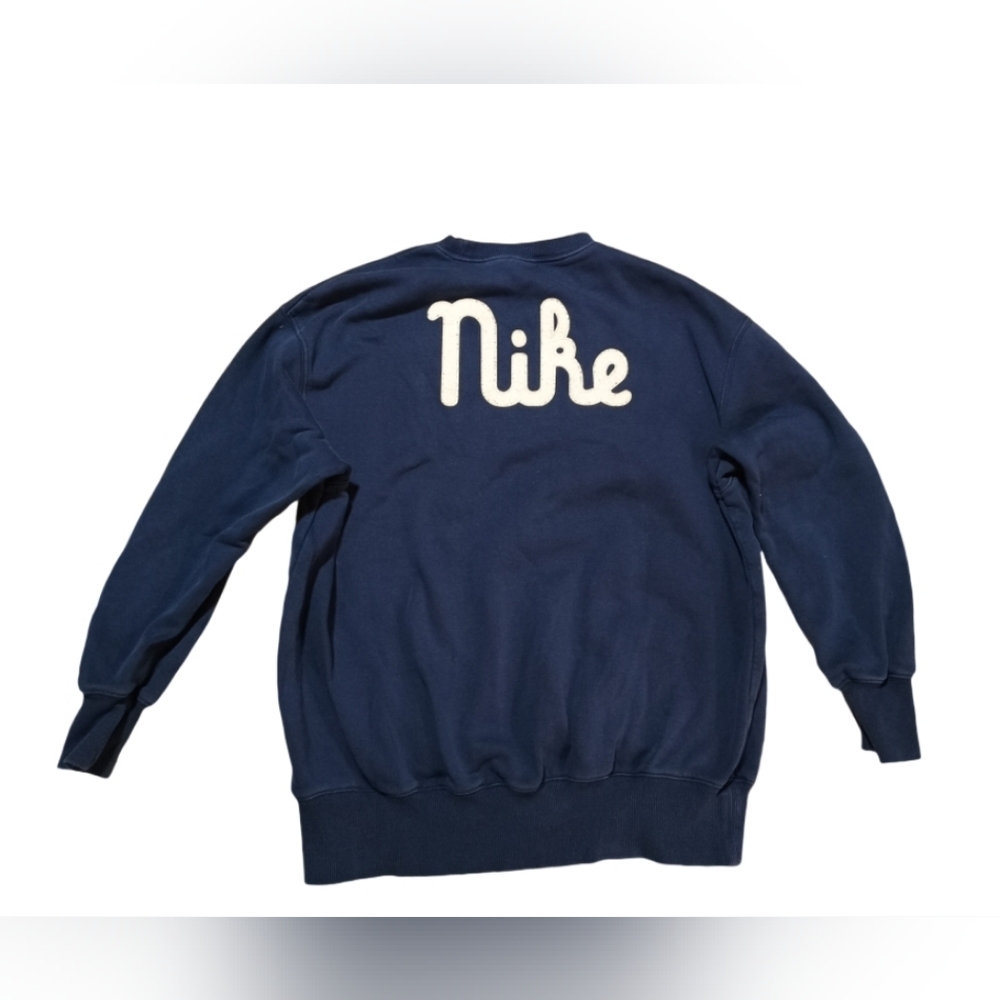 Nike Men's Dark Blue Vintage Crewneck Sweater - Picture 2 of 4